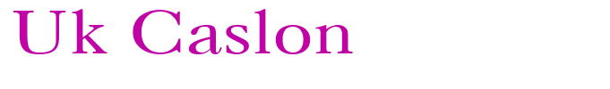 Uk Caslon